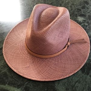 Goorin Bros Panama Hat purple light brown